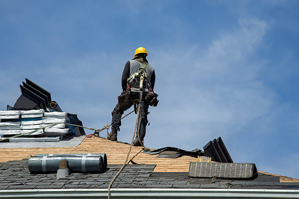 Professional Roof Repair technician working in Ashaway, RI
